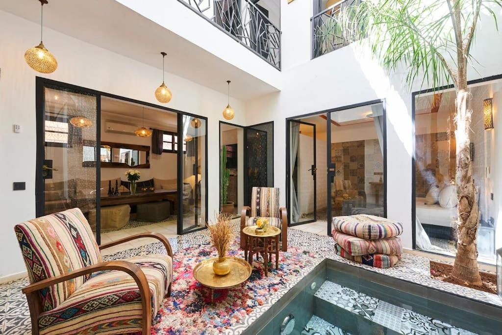 Riad Miloud En Exclusivite 10 P Au Coeur De La Medina Marraquexe Exterior foto