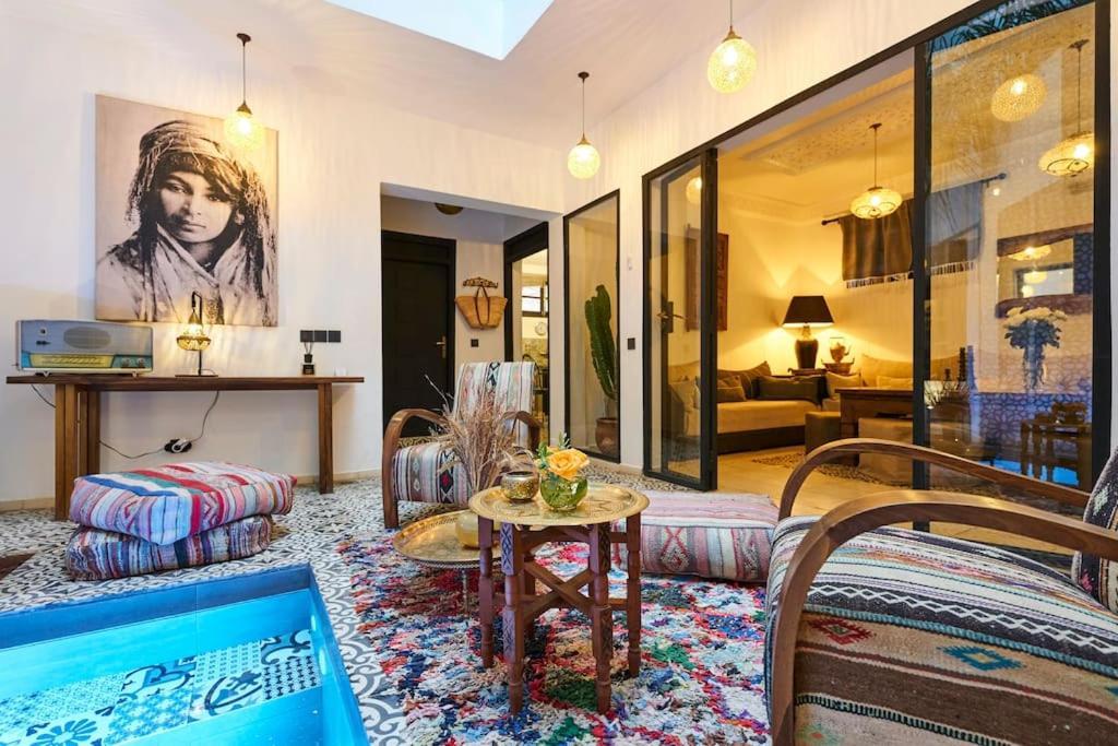 Riad Miloud En Exclusivite 10 P Au Coeur De La Medina Marraquexe Exterior foto